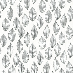 elegant pattern with leafs drawn in thin lines vector