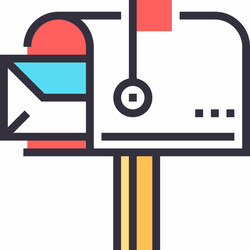 inbox message vector image