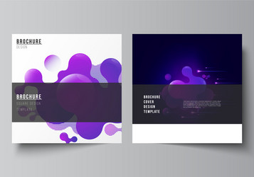 minimal layout two square format vector image