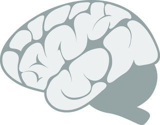 Alzheimer brain symbol Royalty Free Vector Image