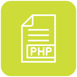 php icon design vector image