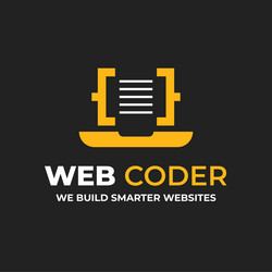 web coder logo vector