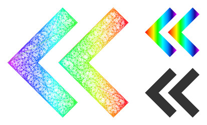 spectrum net mesh gradient shift left icon vector image