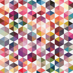 Retro pattern of geometric shapes triangle vector