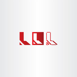 red letter l logo set logotype icon design vector