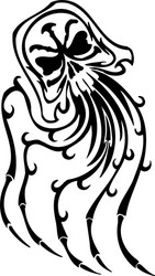 Tribal Sea Monster Jellyfish Vector Image
