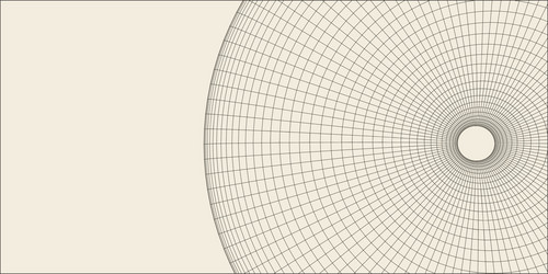 abstract 3d illuminated distorted mesh sphere vector image