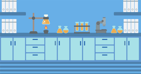 Background of laboratory interior Royalty Free Vector Image