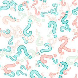 quiz seamless pattern question marks doubt faq vector image