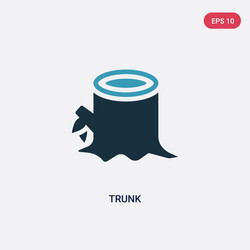 two color trunk icon from nature concept isolated vector