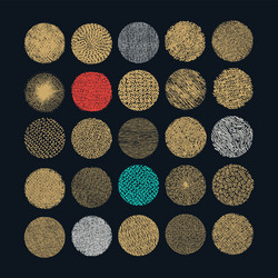 Abstract Circle Pattern - Textured Background vector image