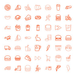 25 fast icons Royalty Free Vector Image - VectorStock