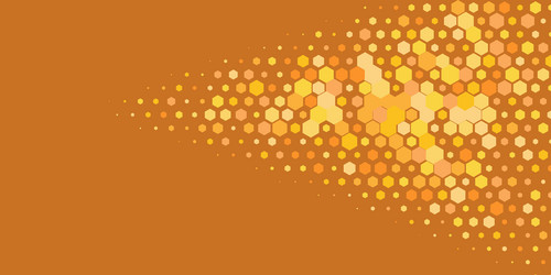 Geometric multi size hexagon with color vector
