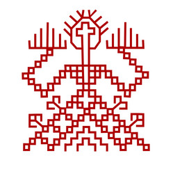 Nordic Floral Pattern Vector Image