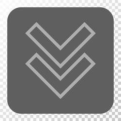 shift down rounded square button vector image