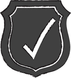 Approval check icon vector