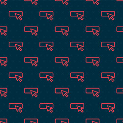 red line ui or ux design icon isolated seamless vector image