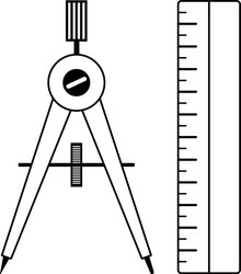 Compasses icon vector