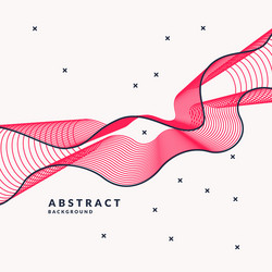 abstract background with dynamic linear waves vector image