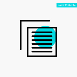 document file user interface turquoise highlight vector image