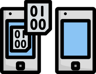 Data plotter icon flat Royalty Free Vector Image