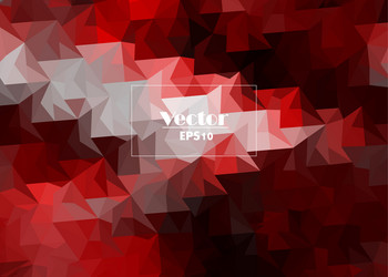 abstract low poly triangles background ruby vector image
