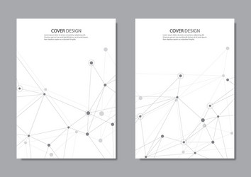abstract connection background with lines and dots vector image