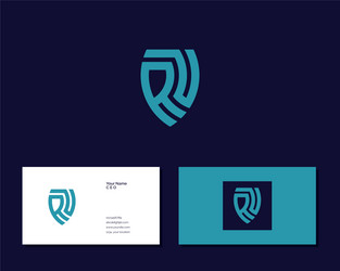 letter r v logo design creative minimal