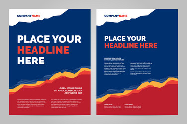 data layout template design vector