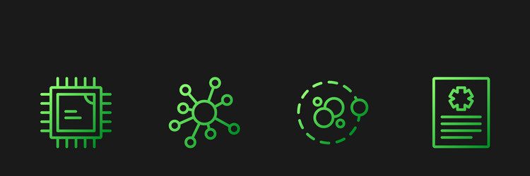 Set line atom processor cpu molecule and patient vector