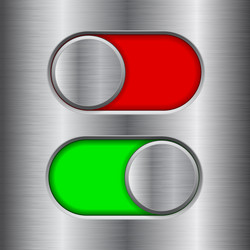 On and off icons toggle switch interface buttons Vector Image