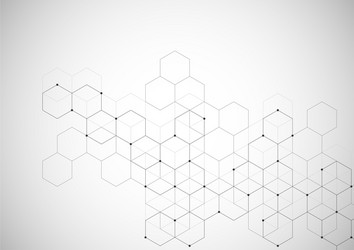 abstract connection background with lines and dots vector image