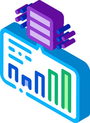 infographic research machine learning isometric vector