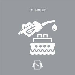 Boat fuel - icon vector