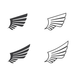 Falcon Wing Icon Template vector