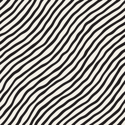 seamless pattern with hand drawn waves abstract vector image