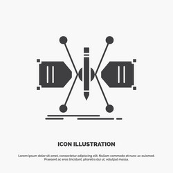 Architect constructing grid sketch structure icon vector