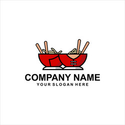 Chines bowl logo vector