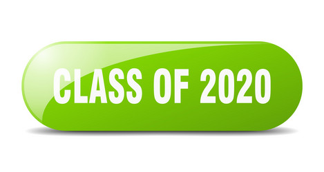 Class 2020 button sign key push vector