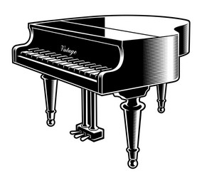 Elegant Piano Artwork Vector Image