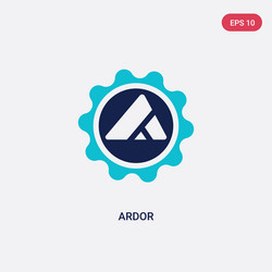 Two color ardor icon from blockchain concept vector