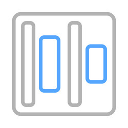 center alignment icon concept of text formatting vector image