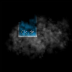 Cloudy design element abstract background vector