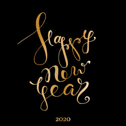 Nappy new year 2020 confetti postcard decoration vector