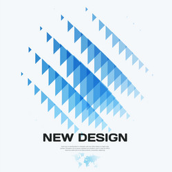 abstract design background with triangles vector image