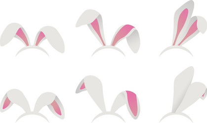 Easter bunny ears mask Royalty Free Vector Image