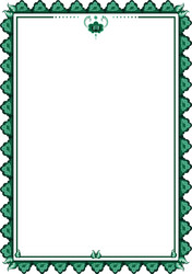 Frame with stylized flower vector