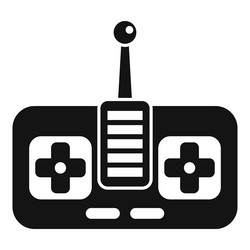 radio control toy with antenna using cross buttons vector image