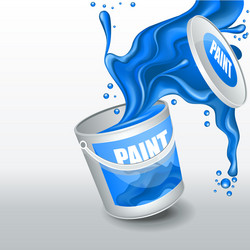 Splash navy paint realistic 3d image vector