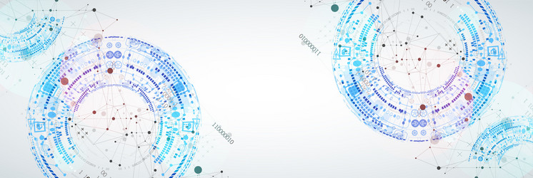abstract background with plexus effect scientific vector image